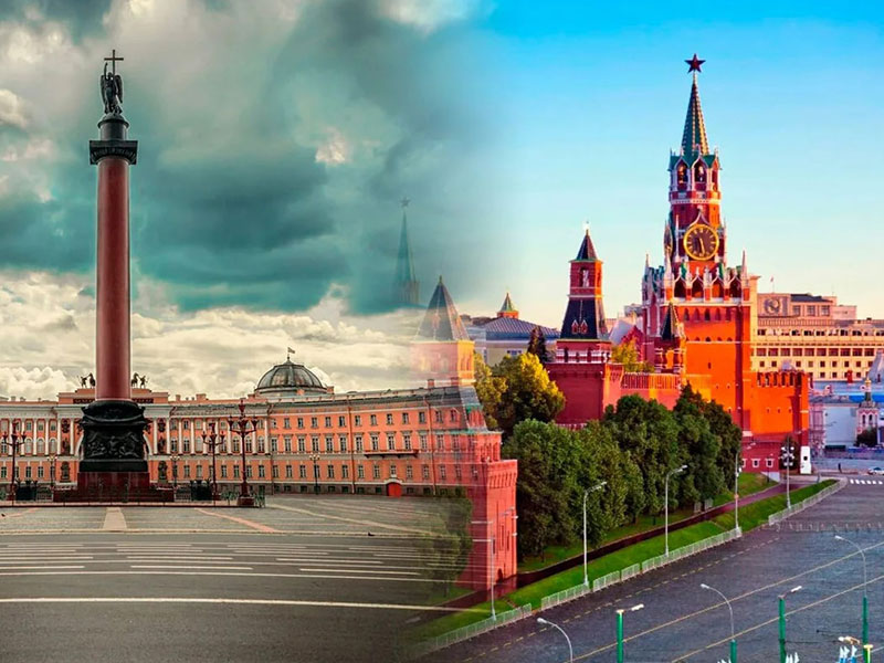 به مسکو سفر کنیم یا سنت پترزبورگ؟